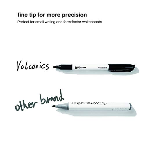 12 Thin Black Dry Erase Markers in Box