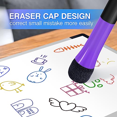 12-Color Magnetic Dry Erase Fine Point Markers