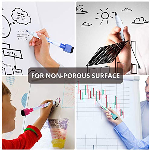 8-Pack Magnetic Dry Erase Markers - Fine Tip