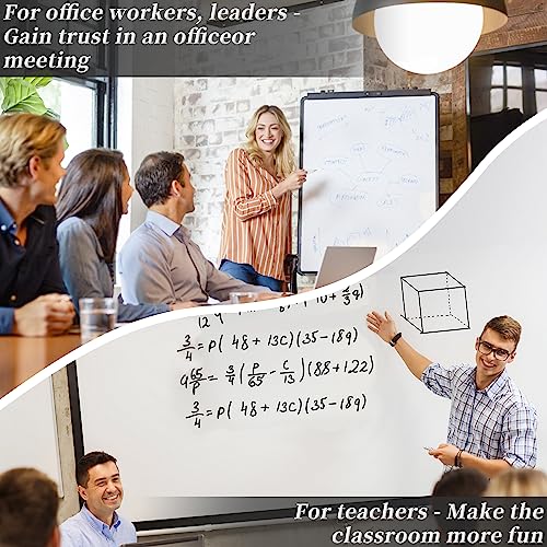 10 Black Whiteboard Marker Pens with Eraser