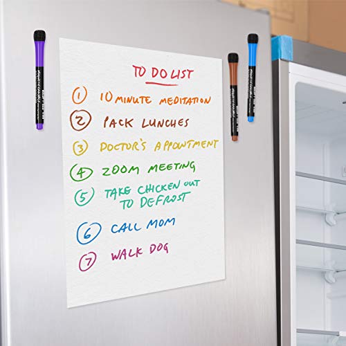 12-Color Magnetic Dry Erase Fine Point Markers