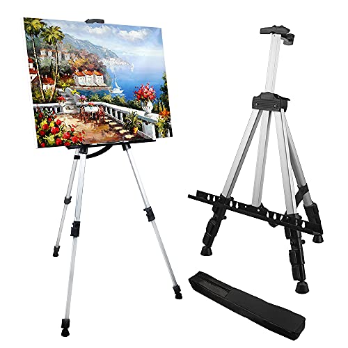 Adjustable Metal Tripod Easel for Painting Canvases