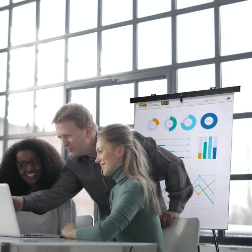 70" Black Aluminum Flip-Chart Presentation Easel