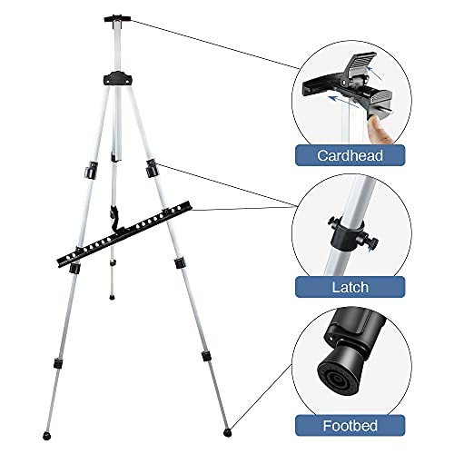 Adjustable Metal Tripod Easel for Painting Canvases