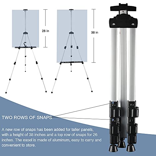 Adjustable Metal Tripod Easel for Painting Canvases