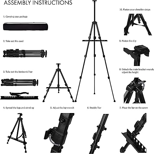 Adjustable Double Tier Easel Stand | Artify 66