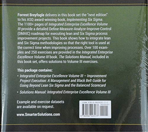 Lean Six Sigma Handbook & Solutions Manual 2-book Bundle