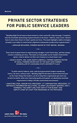 High Performance Government: Lean Six Sigma Leader's Guide