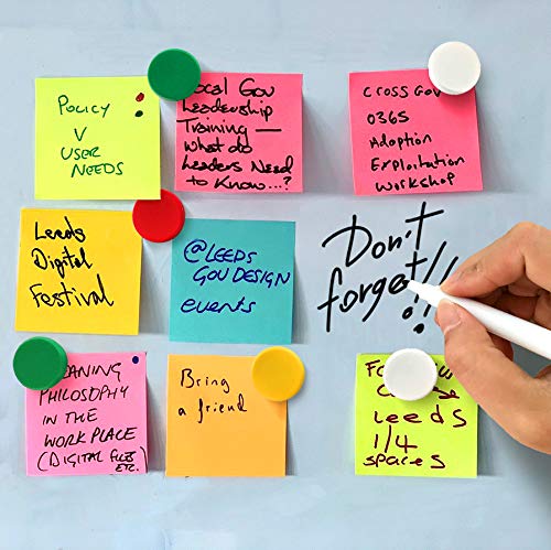 Round Lean Six Sigma Training Magnets for Classroom, Kitchen, and Office