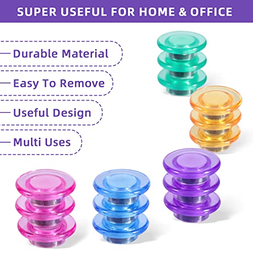 20 PCS Cute Round Refrigerator Magnets for Whiteboard