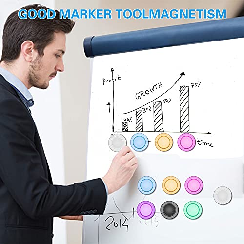 50 Round Whiteboard Magnets for Home, Schools, Offices