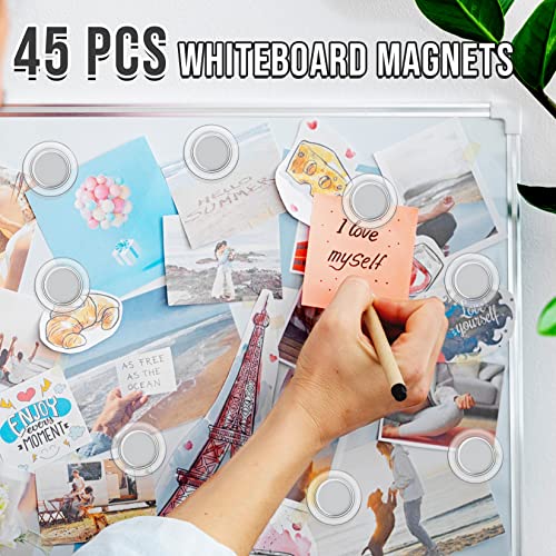 45-Piece Round Whiteboard Magnets - Small Teacher Supplies