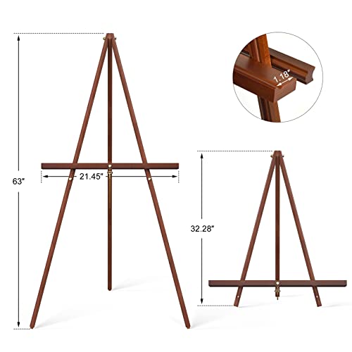 Adjustable Wooden Art Easel - Portable Floor Stand