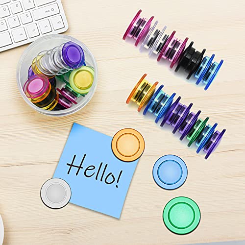 50 Round Whiteboard Magnets for Home, Schools, Offices