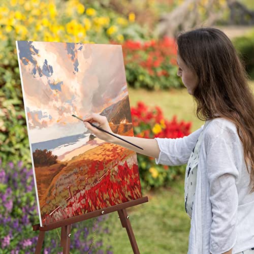 Adjustable Wooden Art Easel - Portable Floor Stand