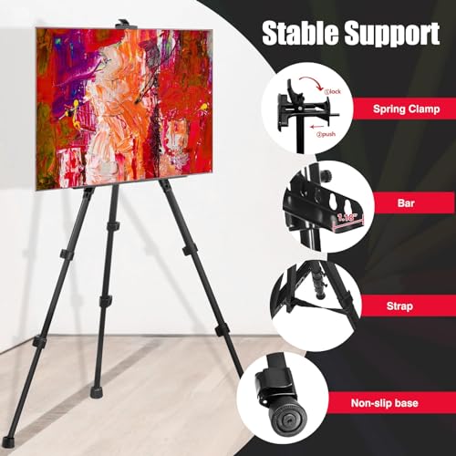 Adjustable Metal Tripod Easel for Painting Canvas