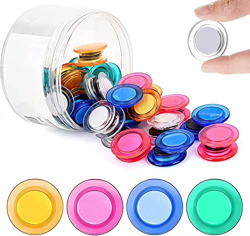 45-Pack Strong Round Magnets for Whiteboard & Fridge