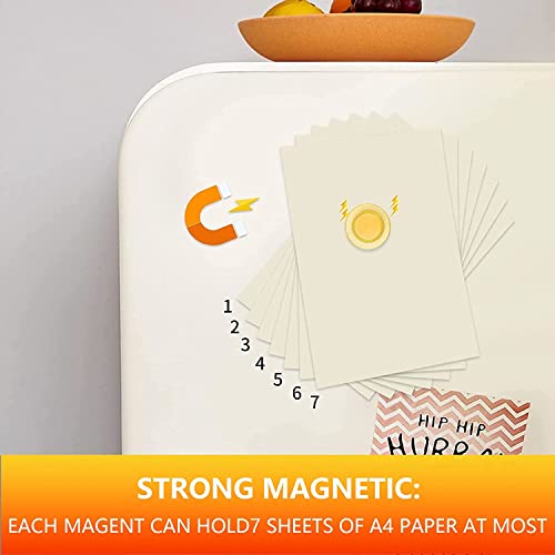 45-Pack Strong Round Magnets for Whiteboard & Fridge