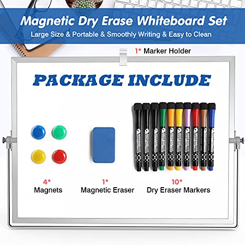 16"X12" Double-Sided Magnetic Whiteboard + Accessories for Lean Six Sigma