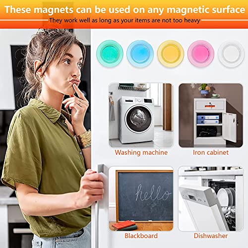45-Pack Strong Round Magnets for Whiteboard & Fridge