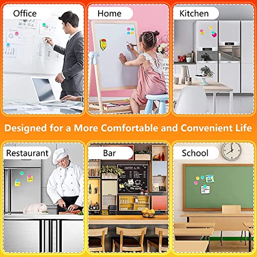 45-Pack Strong Round Magnets for Whiteboard & Fridge