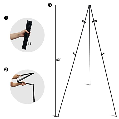 Foldable 63'' Easel Stand for Wedding Banner