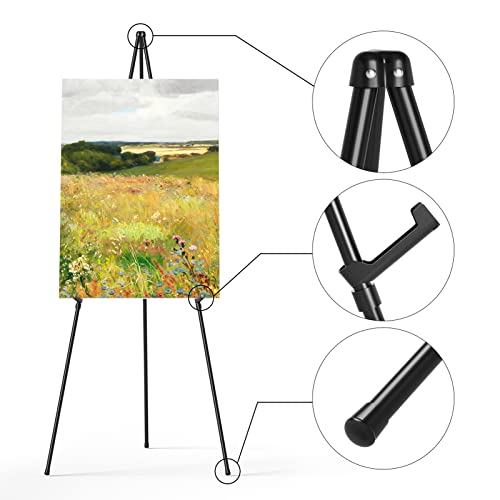 Portable 63" Easel Stand, Lightweight for Painting Canvas
