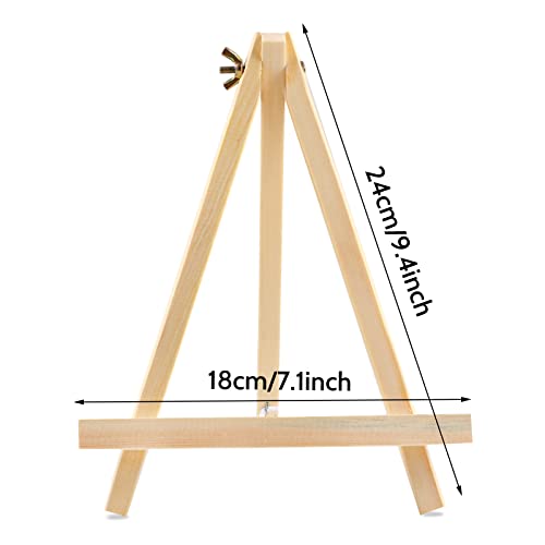 12 Wood Easels, 9" Tabletop Stand for Art