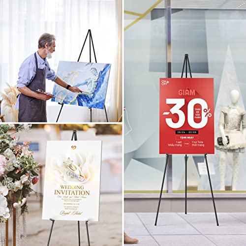 Portable 63" Easel Stand, Lightweight for Painting Canvas