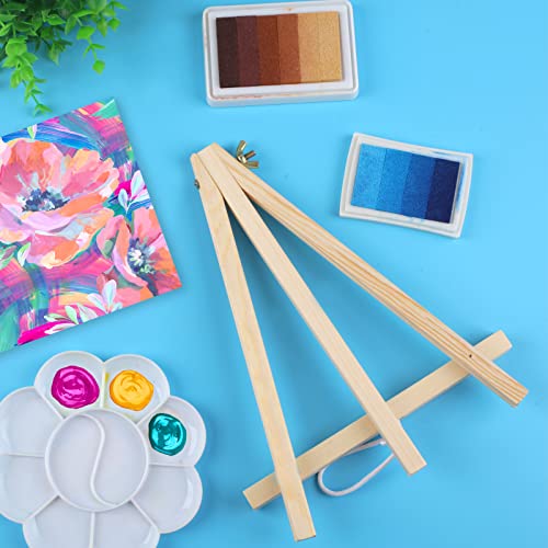 12 Wood Easels, 9" Tabletop Stand for Art