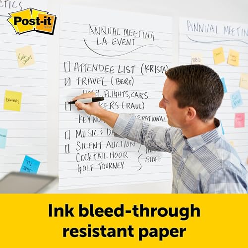 Lean Six Sigma Training Easel Pads, Lined, 2-Pack