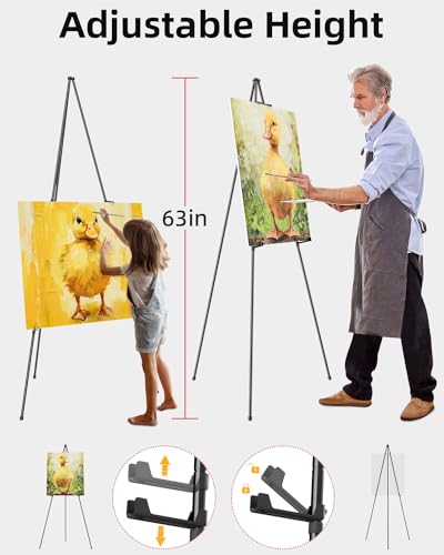 Nicpro Folding Easels - 6 Pack for Artists