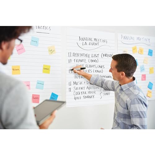 Lean Six Sigma Training Easel Pads, Lined, 2-Pack