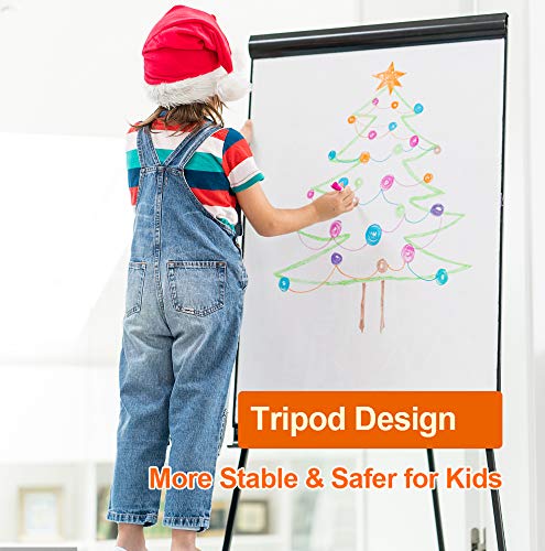 24x36" Magnetic Whiteboard Easel: Adjustable Height, Tripod Stand