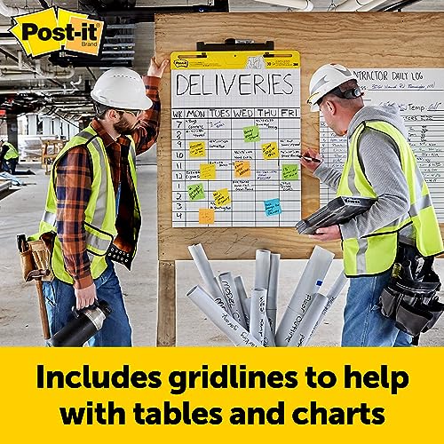 Large White Grid Stick Flip Chart Paper