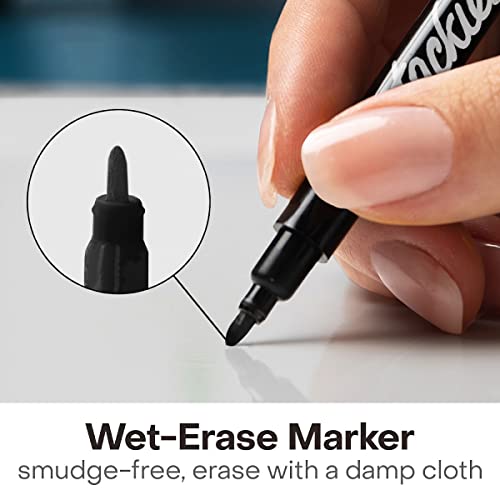 (Smudge Free | Wet Erase | Fine Point | 12 Colors)