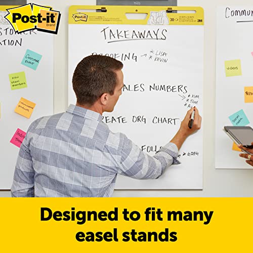 Super Sticky Easel Pad - Large, White, Premium