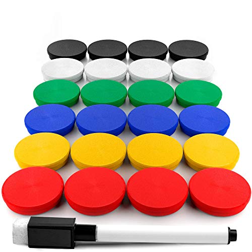 Round Lean Six Sigma Training Magnets for Classroom, Kitchen, and Office