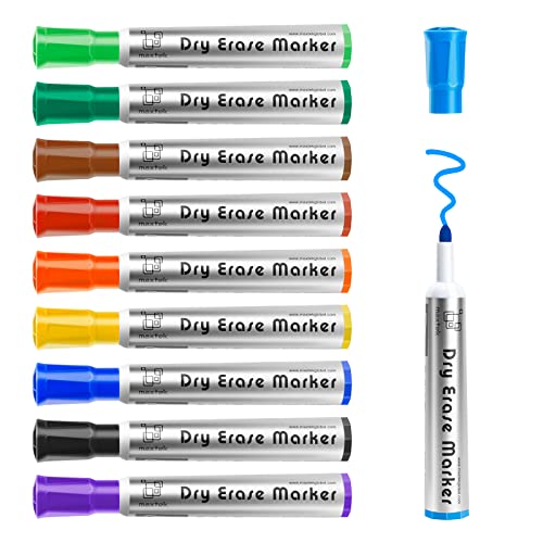 Colorful 10-Pack Bullet Tip Dry Erase Markers