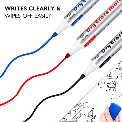 12 Count Low-Odor Whiteboard Markers for School & Office