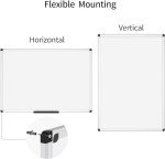18x12 Inch Magnetic Whiteboard with Eraser, Markers, Magnets