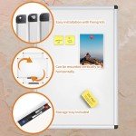 18x12 Inch Magnetic Whiteboard with Eraser, Markers, Magnets