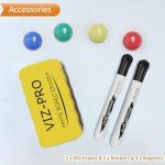 18x12 Inch Magnetic Whiteboard with Eraser, Markers, Magnets