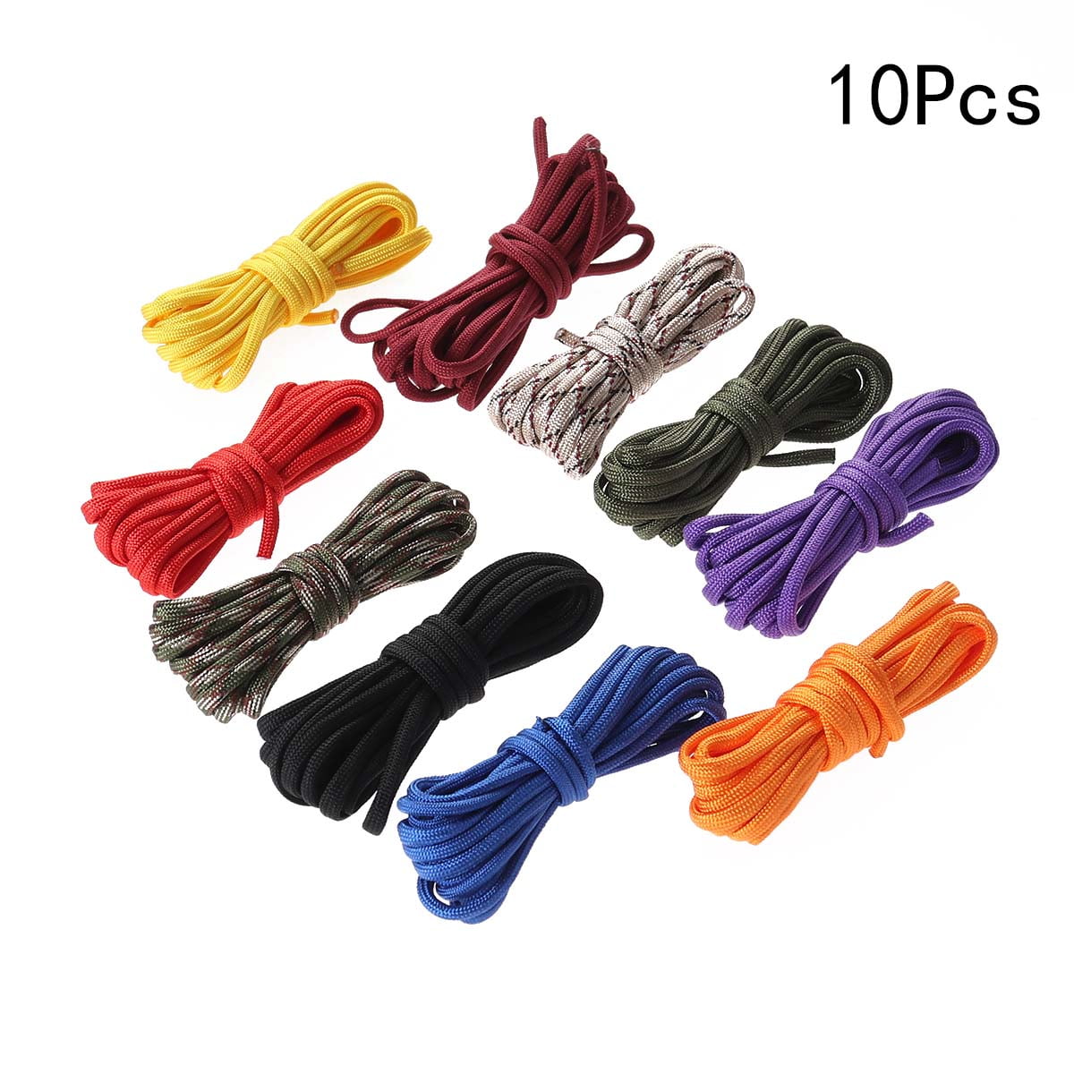 10-pack of 3m Paracord Climbing Ropes