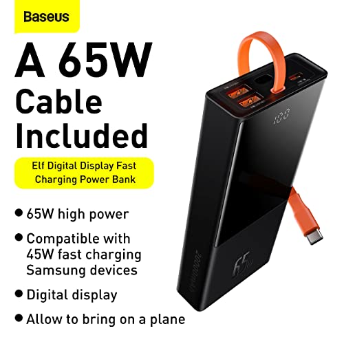 Baseus 65W Laptop Power Bank - 20,000mAh