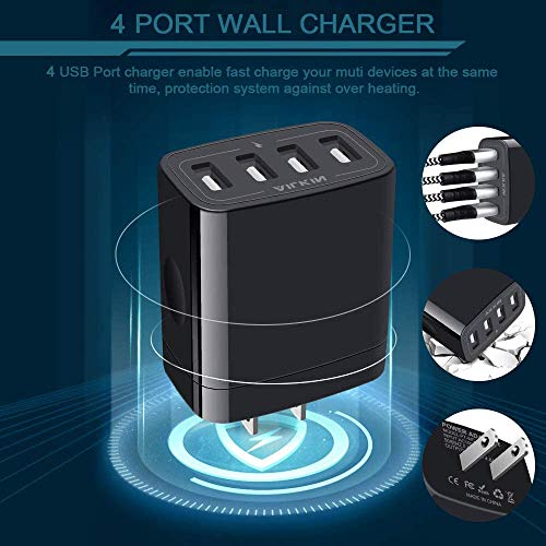 AILKIN 4-Port Fast USB Wall Charger