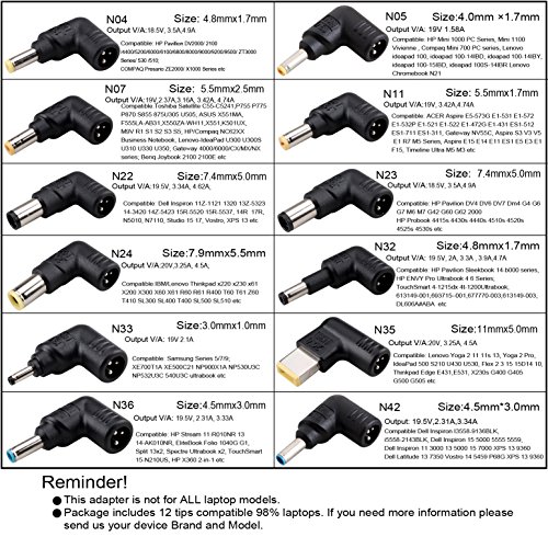 Portable Laptop Charger with USB 90W
