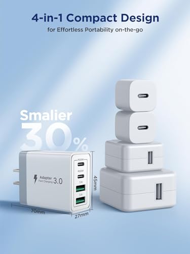 Aioneus 4-Port USB C Wall Charger