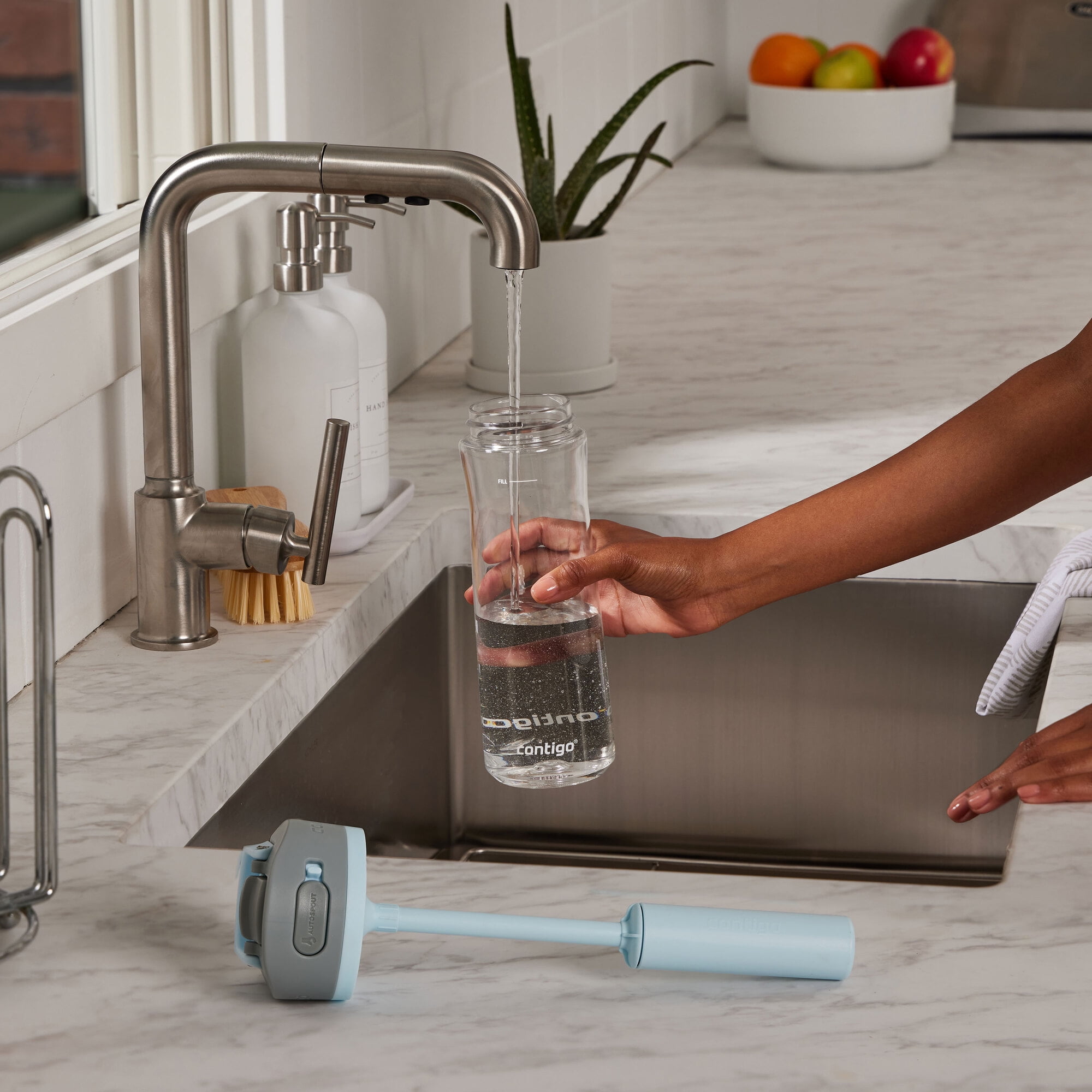 Prepper's Water Bottle with Filter & Straw Lid