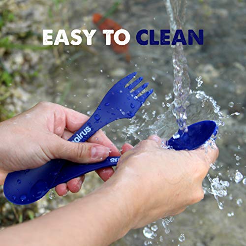 Tapirus Blue Spork Set - Outdoor Mess Kit